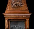 Napoleon Fireplace Parts New Walnut Wood Salamander Trumeau Fireplace
