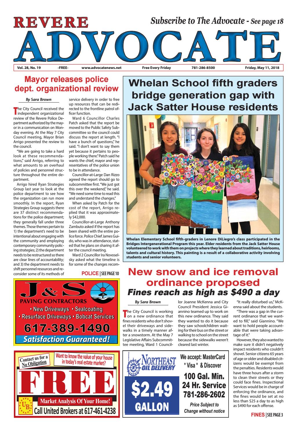 THE REVERE ADVOCATE Friday May 11 2018 by Mike Kurov issuu page 1