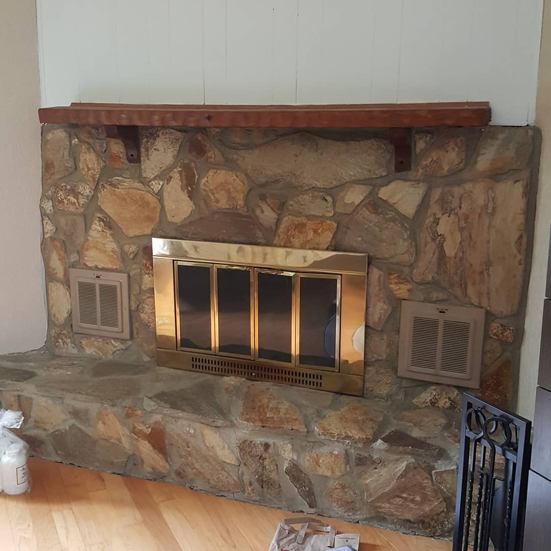 Natural Stone Fireplace Mantels Beautiful Stone Fireplace Painting Guide