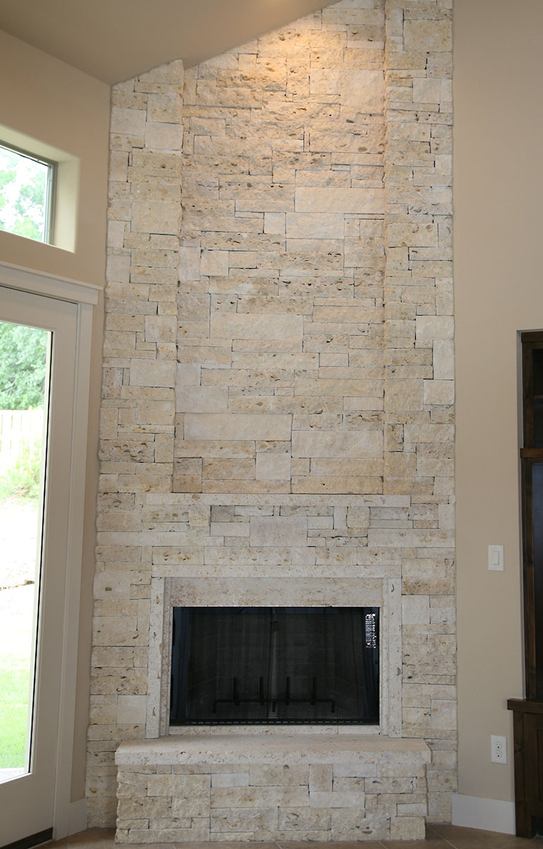 Natural Stone Fireplace Surround Unique Custom Cut Limestone and Sandstone Architectural Building