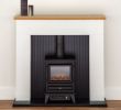Oak Electric Fireplace Best Of Electric Fire Stove Oak Mantle White Black Fireplace Suite