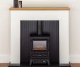 Oak Electric Fireplace Best Of Electric Fire Stove Oak Mantle White Black Fireplace Suite