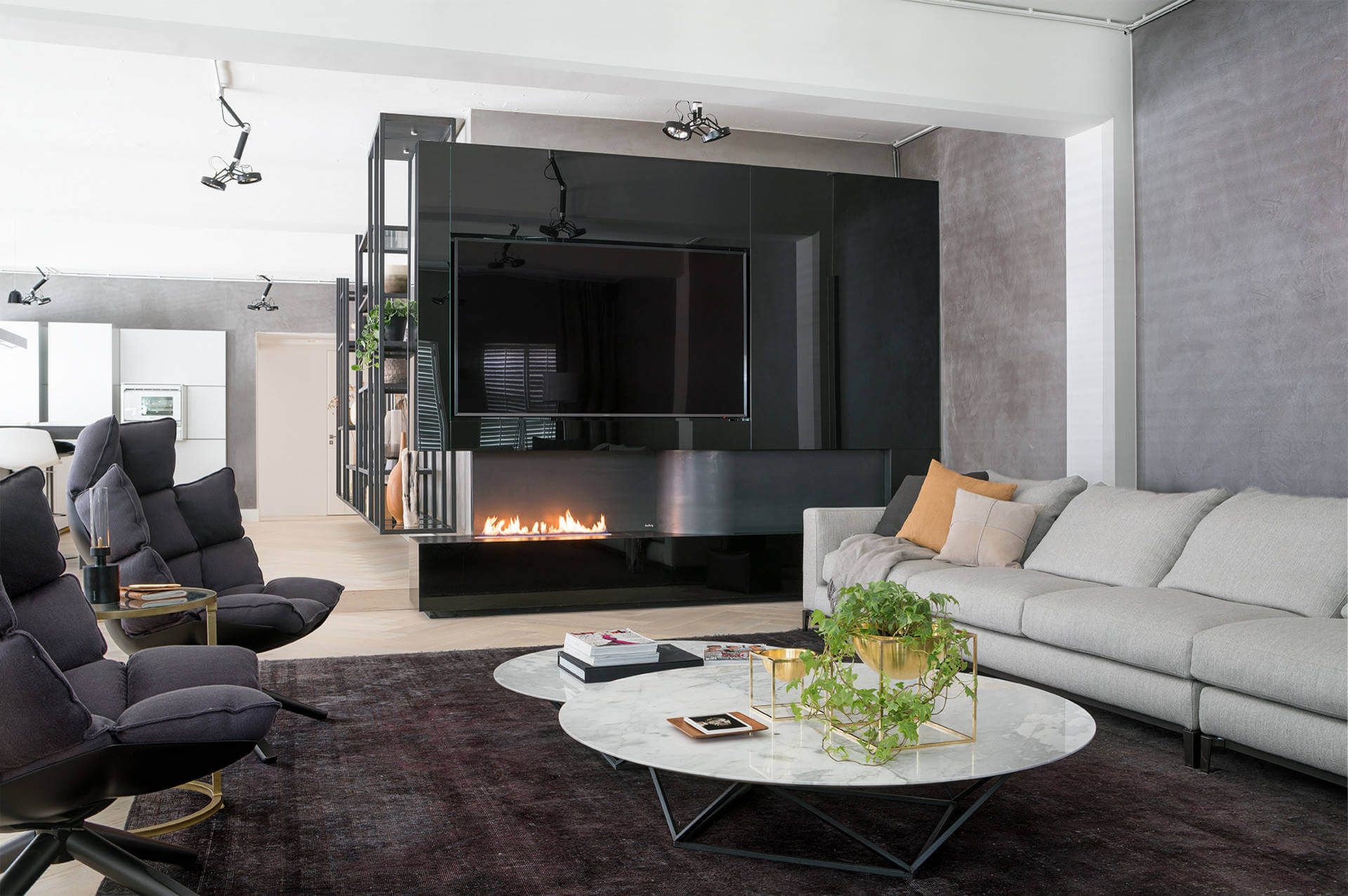 Office Fireplace Beautiful Brussels Loft by Kolenik Eco Chic Design