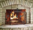 Outdoor Fireplace Accessories Elegant the Halloween Fireplace Screen Hammacher Schlemmer