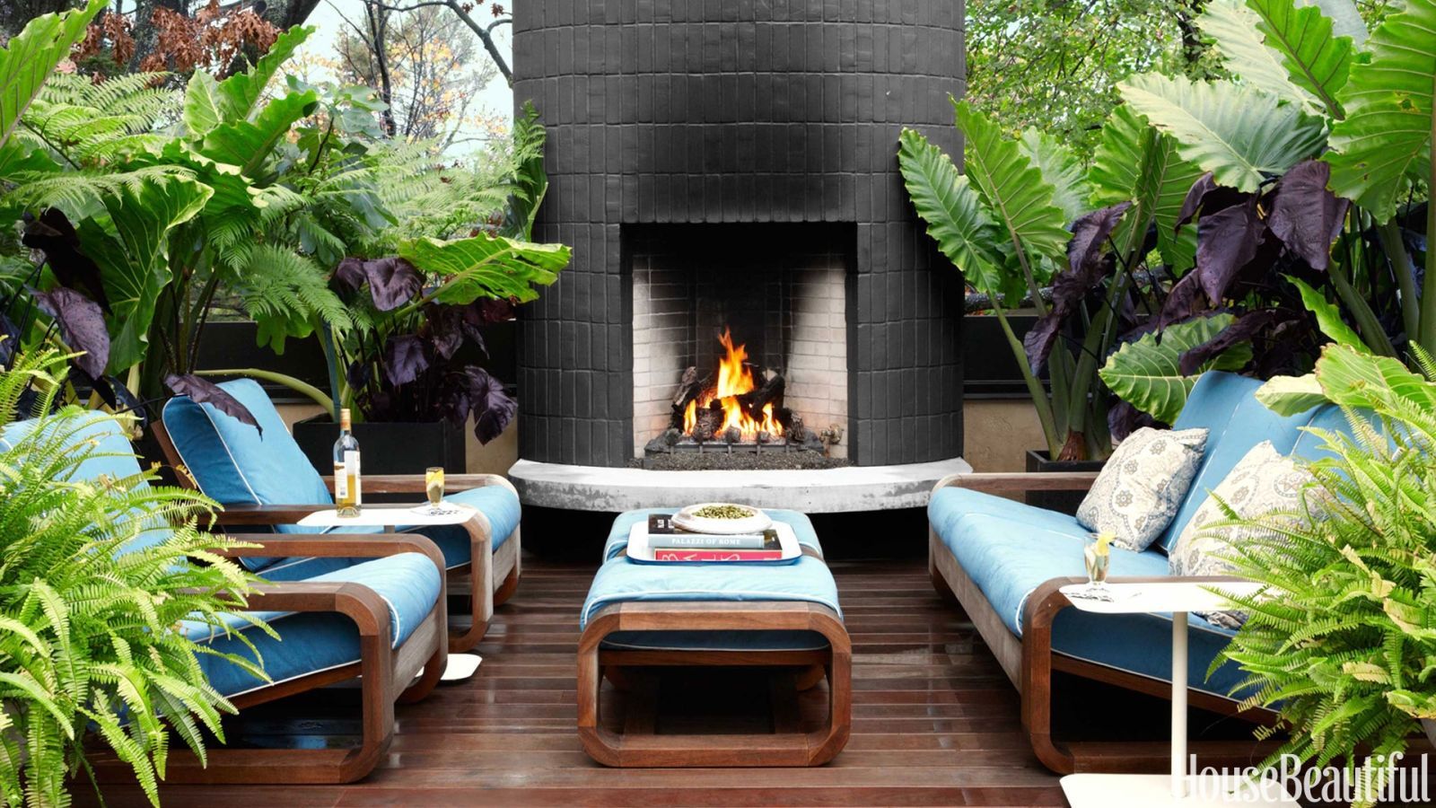 Outdoor Fireplace Cover Beautiful A Modern Dramatic House