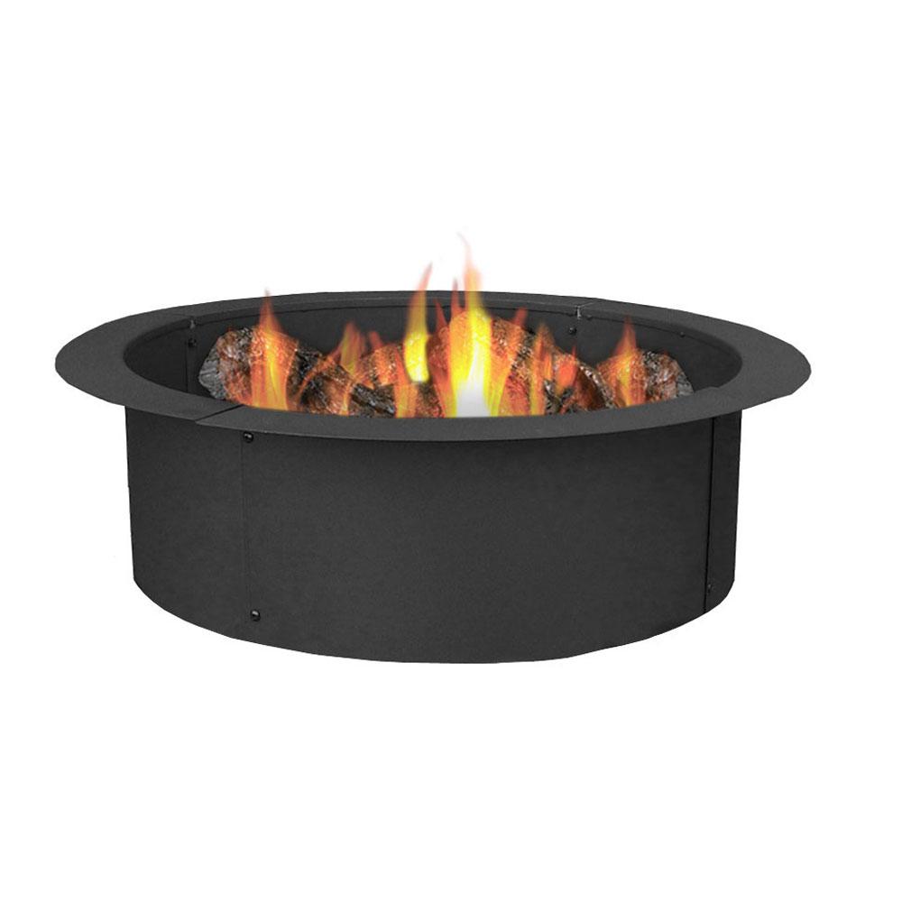 black sunnydaze decor fire pit kits nb fpr101 64 1000