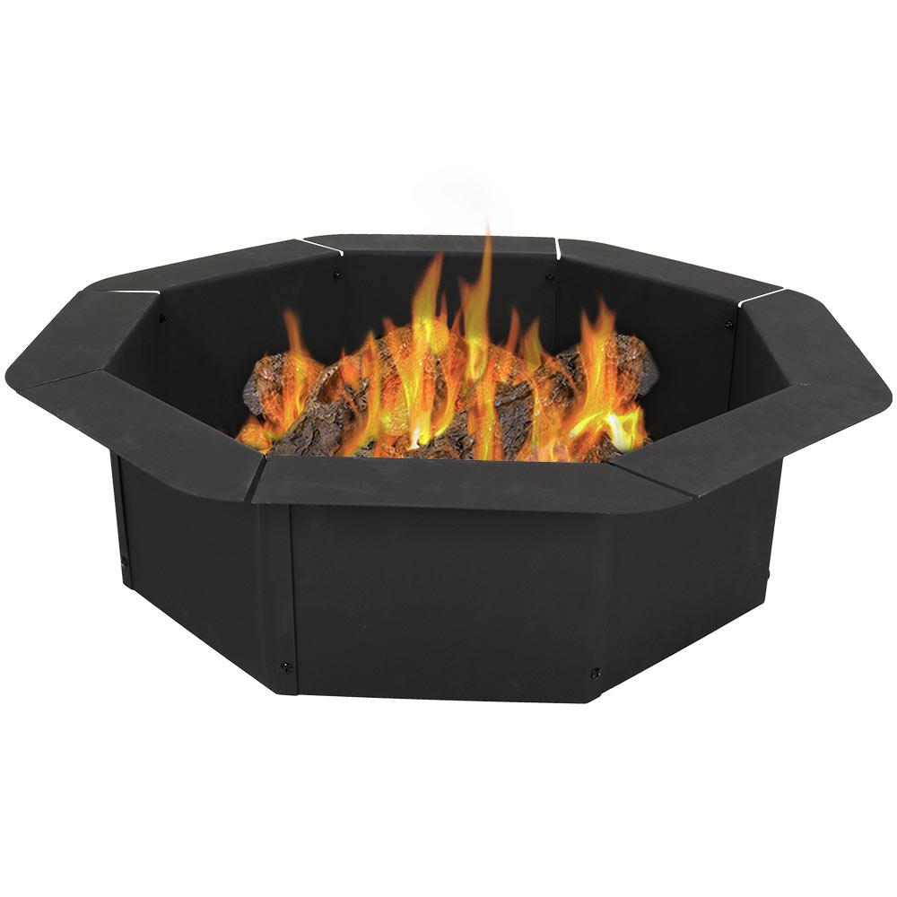 black sunnydaze decor fire pit kits nb ofprhd37 64 1000