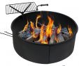 Outdoor Fireplace Kits Home Depot Lovely Sunnydaze Decor 36 In Round Steel Wood Burning Fire Pit Kit with Rotating Cooking Grate