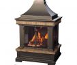 Outdoor Fireplace Kits Home Depot New Sunjoy Amherst 35 In Wood Burning Outdoor Fireplace