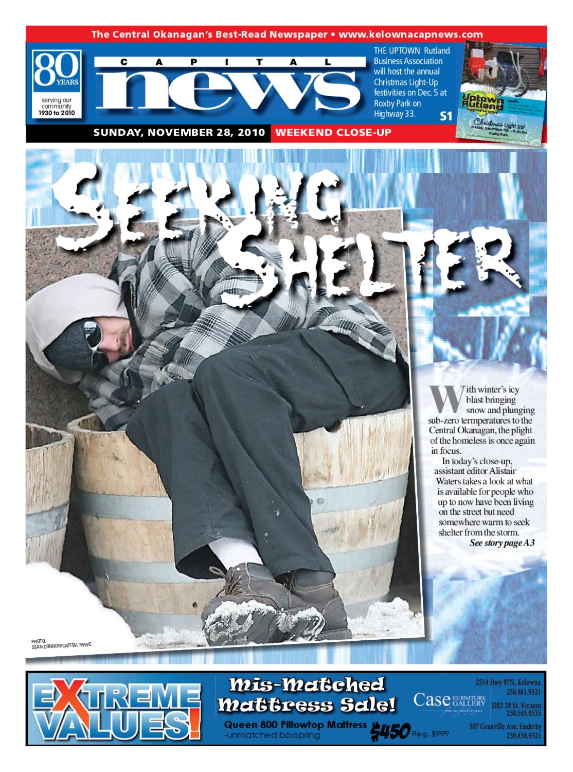 Kelowna Cap News 28 November 2010 by Kelowna CapitalNews page 1