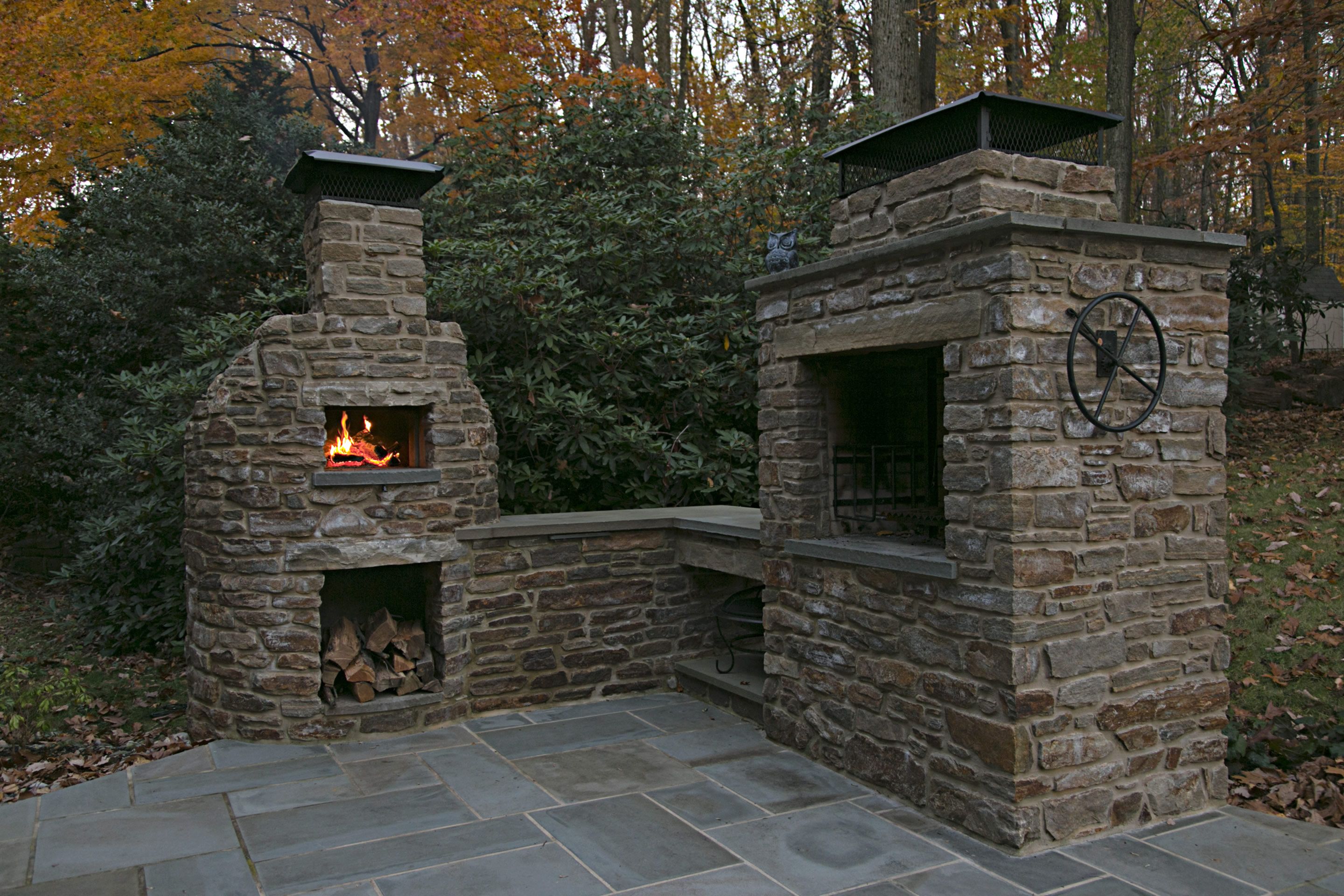 Outdoor Fireplace with Chimney Elegant French Creek Masonry Works Brick Ovens