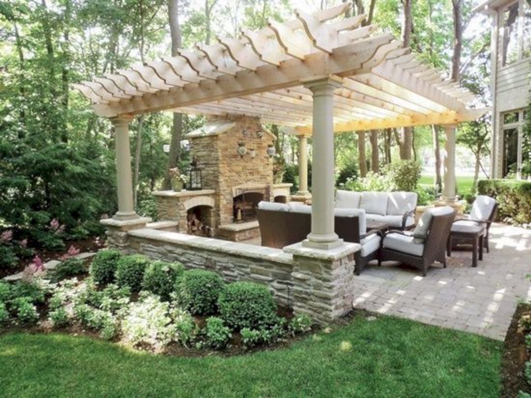 Outdoor Fireplace with Pergola Best Of 89 Incredible Outdoor Kitchen Design Ideas that Most