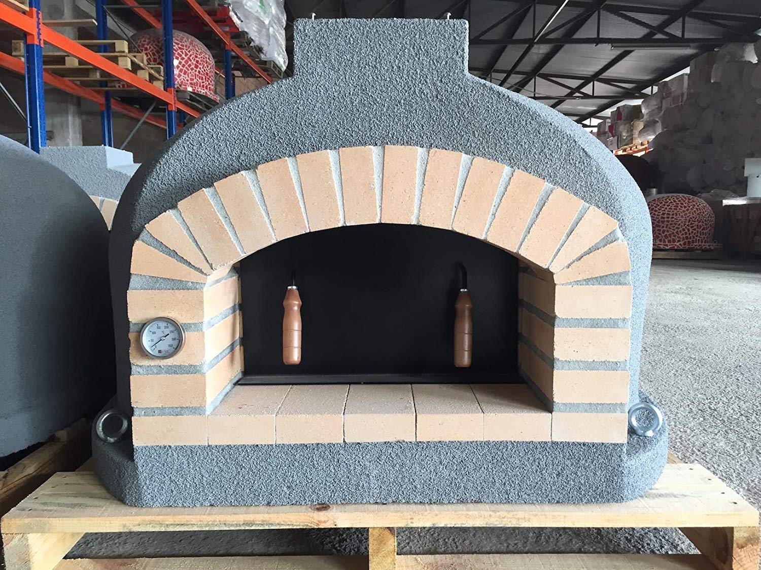 Outdoor Fireplace with Pizza Oven New Outdoor Pizza Oven Wood Fired Insulated W Brick Arch & Chimney