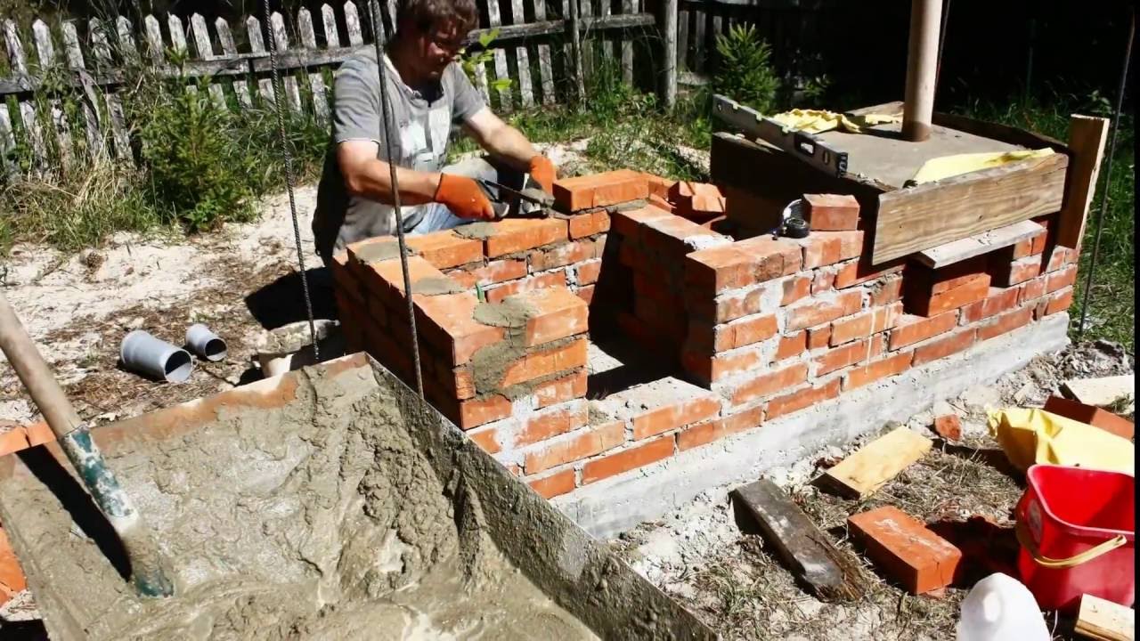 Outdoor Fireplace with Pizza Oven New Smokehouse Pizza Oven Bread Oven Garden Grill Diy Project Stop Motion Timelapse