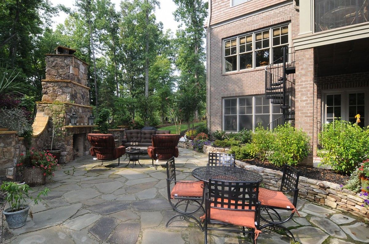 Outdoor Wall Fireplace Unique Another View Of Outdoor Fireplace with Rock Wall On Either