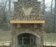 Outside Brick Fireplace Elegant Fireplace with Cypress Wood Mantle and Custom Stone Plaque