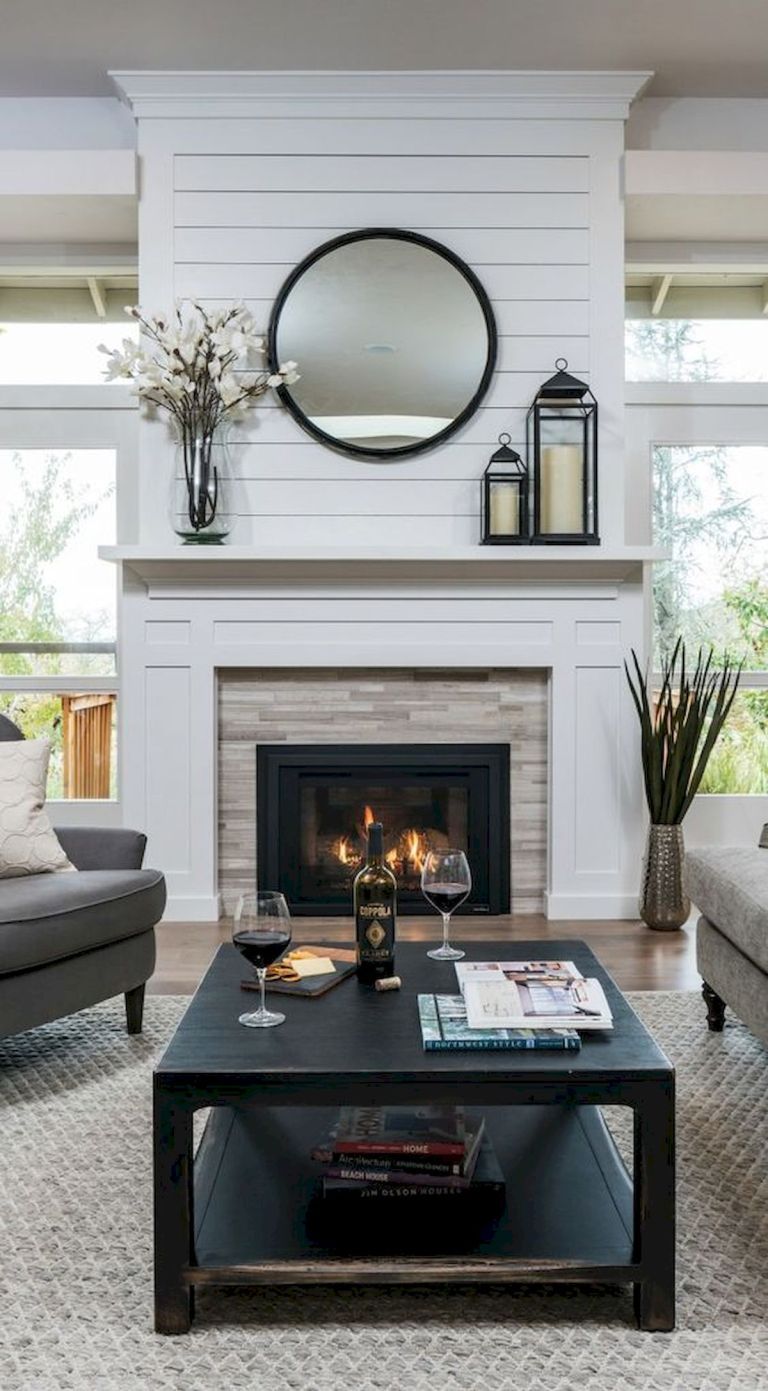 Over Fireplace Decor Beautiful 33 Gorgeous Farmhouse Fireplace Decor Ideas and Design 16