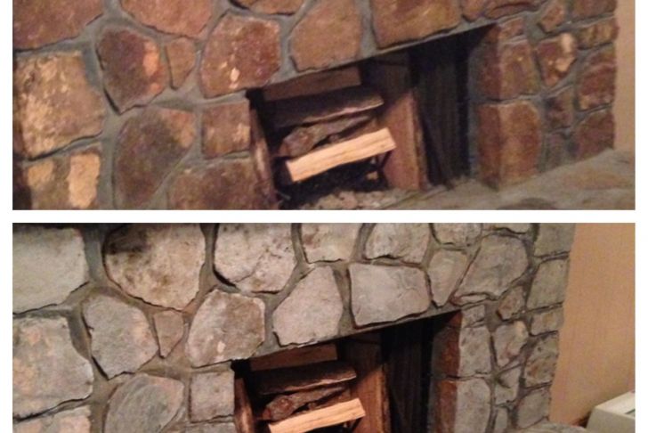 Painted Rock Fireplace Inspirational Diy Painted Rock Fireplace I Updated Our Rock Fireplace