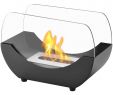 Patio Electric Fireplace New Liberty Black Tabletop Ventless Ethanol Fireplace