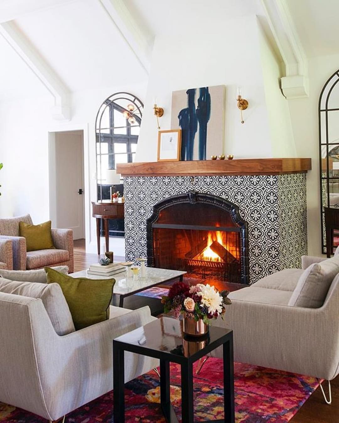 Patterned Fireplace Tiles Lovely Pin by Brenda Berry On Tile I Love In 2019