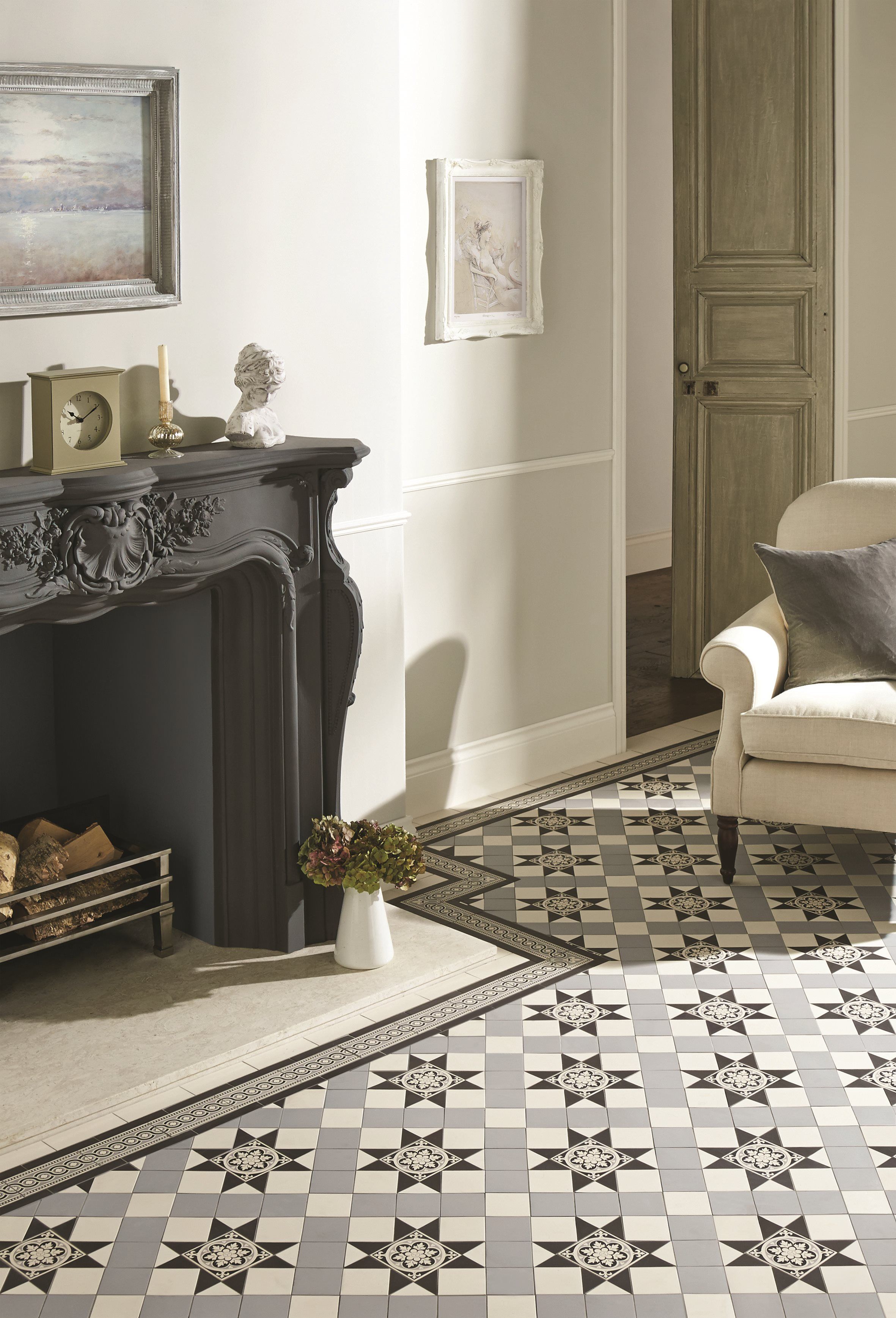 Patterned Fireplace Tiles Unique the Blenheim Pattern Has Been Given A Modern Twist with A