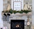 Pinterest Fireplace Decor New Farmhouse Christmas Mantel Diy Plaid Sign