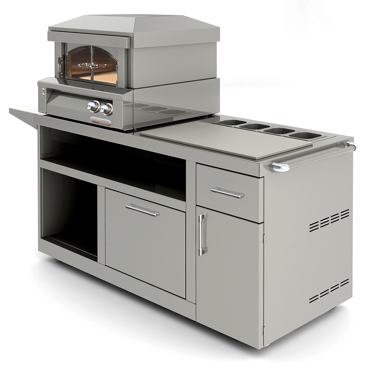 Pizza Oven Plus Alfresco Grills Pizza Prep Cart