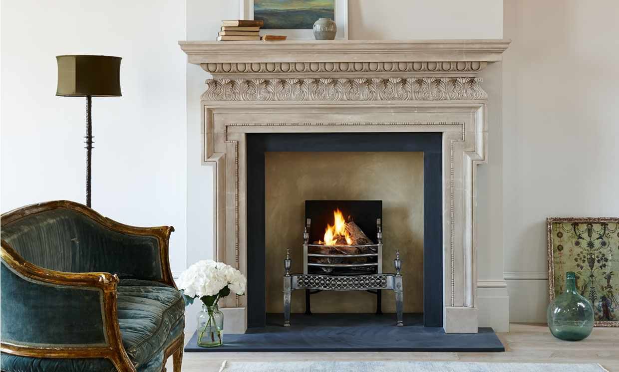 Chesney s Chichester fireplace in limestone with Osterley ddc2e21d3a5ea6cf2ed67d8c53cbac6c