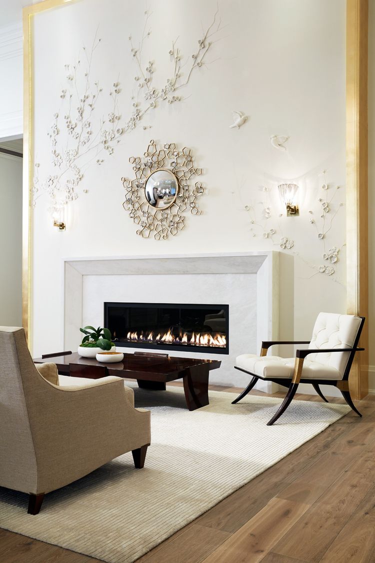 Plaster Fireplace Surround New Simple Surround Idea 50 Floral Wallpaper and Mural Ideas