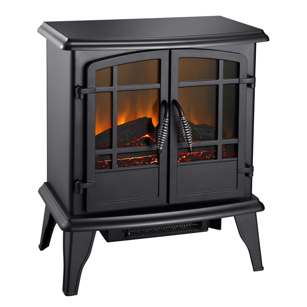 400 sq ft 20 in Electric Stove in Matte Black pleasant hearth electric stove heaters ses 41 10 64 1000