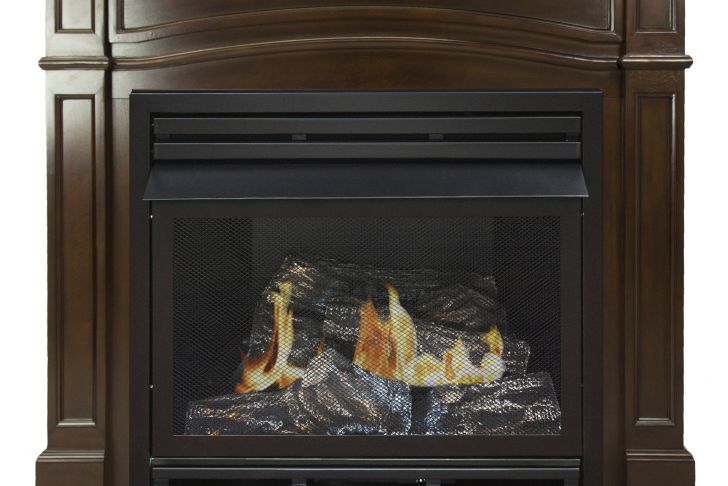 Pleasant Hearth Gas Fireplace New Pleasant Hearth 46 In Natural Gas Full Size Cherry Vent Free Fireplace System 32 000 Btu