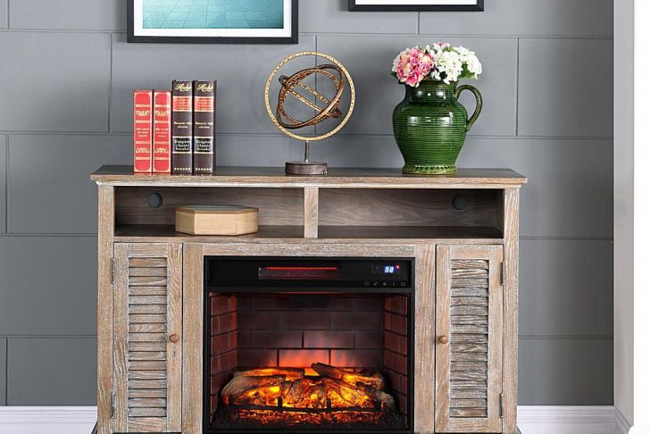 Plow and Hearth Electric Fireplace Awesome Antebellum Infrared Fireplace Tv Stand Burnt Oak