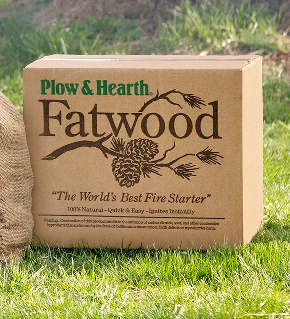 Plow and Hearth Electric Fireplace Elegant Plow & Hearth 1059 Fatwood Fire Starter 10 Pounds 10 Lb Box Brown