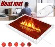 Plug In Fireplace Heater Elegant 220v 100w Electric Foot Heat Mat Heating Carbon Crystal Foot Warmer Heater