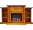 Plug In Fireplace Heater Luxury Cambridge Sanoma 72 In Electric Fireplace In Teak with