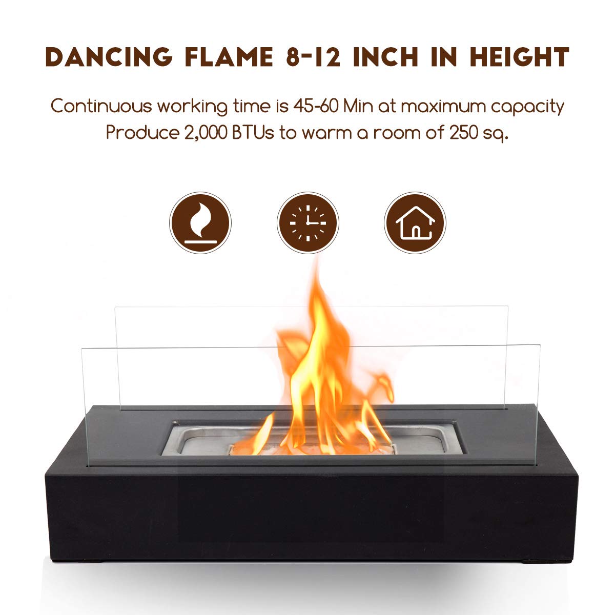 Portable Fireplace Big Lots Awesome Brian & Dany Ventless Tabletop Portable Fire Bowl Pot Bio Ethanol Fireplace Indoor Outdoor Fire Pit In Black W Fire Killer and Funnel