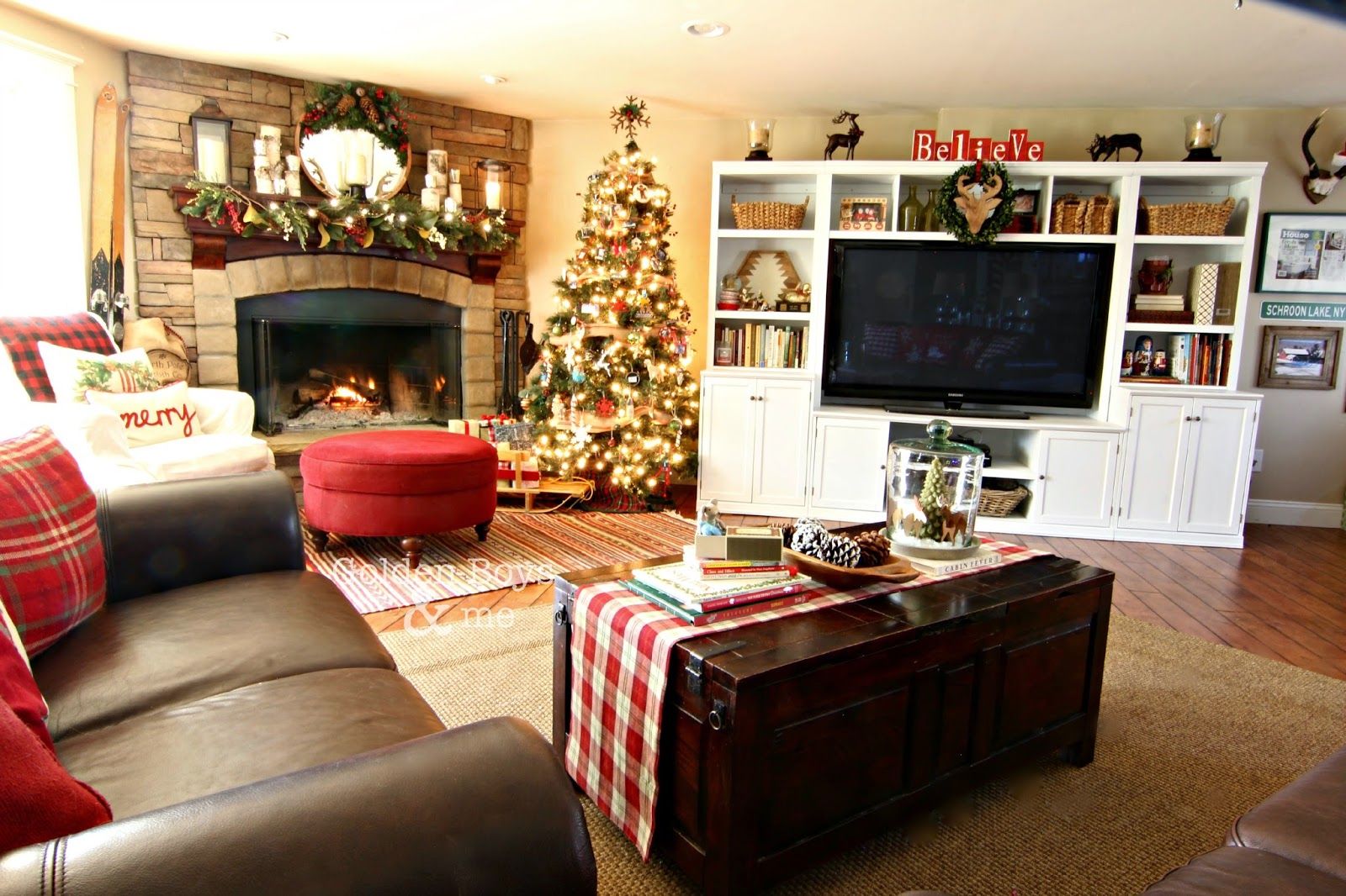 Pottery Barn Fireplace Beautiful Our Christmas Family Room Holiday Ideas