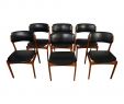 Pottery Barn Fireplace Screen New 1960s Vintage Erik Buch Danish Modern Od Mobler Model 49 Black Leather Teak Dining Chairs Set Of 6