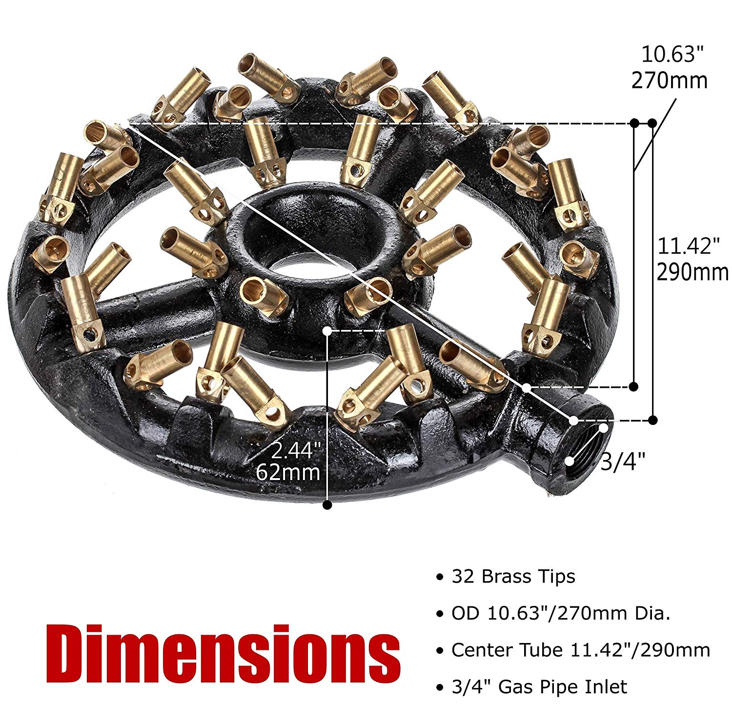 Propane Fireplace Burner Lovely Apex Durasteel Jet Burner for Chinese Wok Range 32 Copper