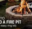 Propane Fireplace Insert Lowes Awesome How to Build A Fire Pit