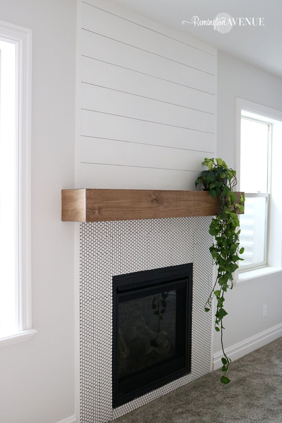 Easy DIY wood mantel Home 2ed2d11fcf fc4554d8f a1
