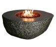 Propane Tabletop Fireplace Awesome Elementi Eco Stone Burning Rock Fire Pit Ofe102 Lp
