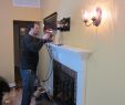Putting Tv Above Fireplace New Installing Tv Above Fireplace Charming Fireplace