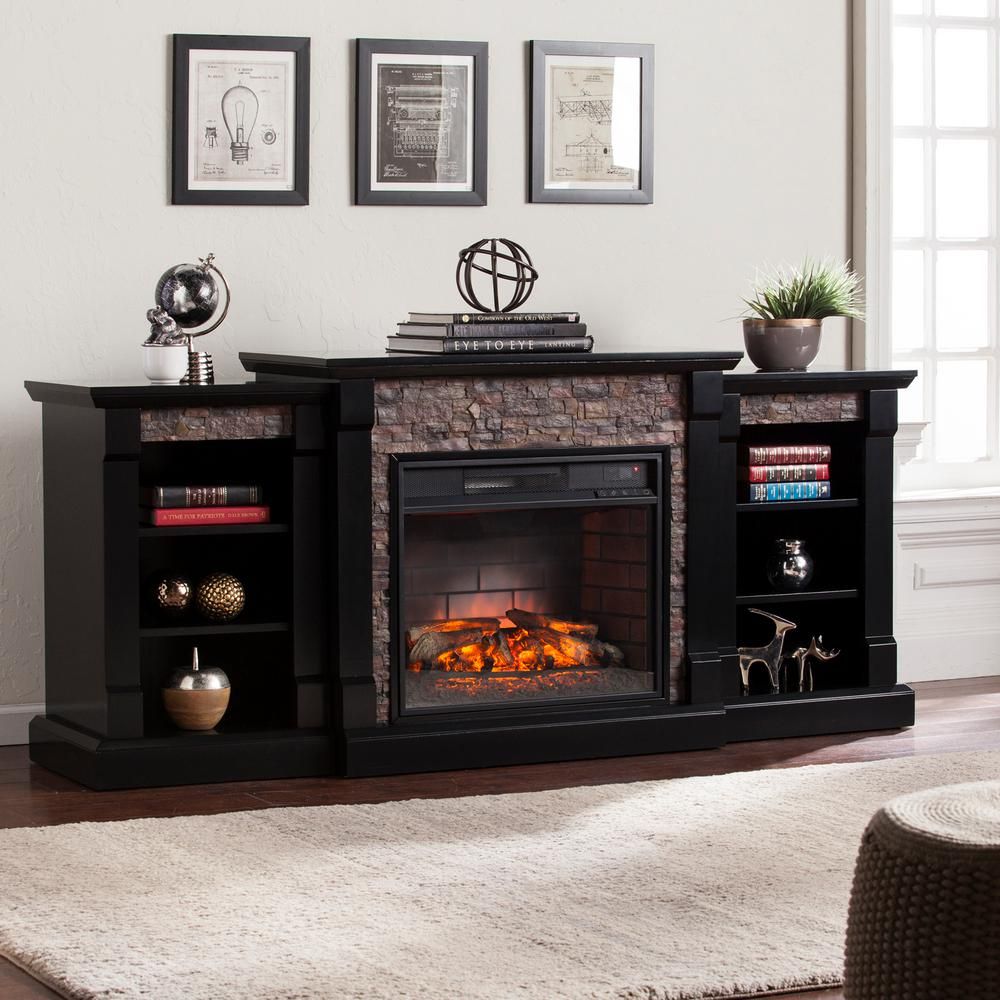 Quartz Electric Fireplace Luxury southern Enterprises Nassau 71 75 In W Infrared Faux Stone