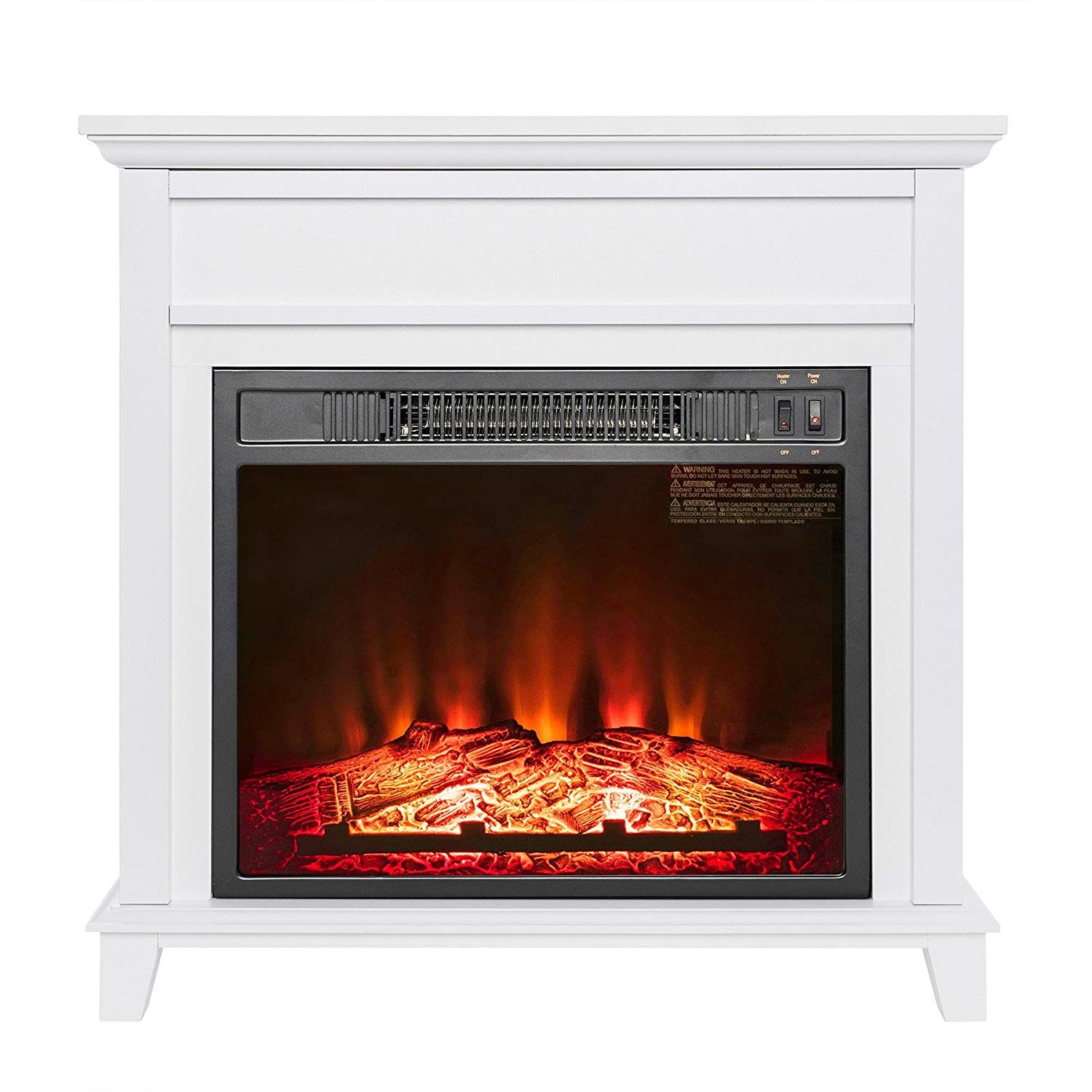 Qvc Electric Fireplace Lovely Amazon Akdy 27&quot; Electric Fireplace Freestanding White