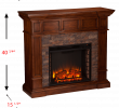 Real Flame ashley Electric Fireplace Awesome southern Enterprises Merrimack Simulated Stone Convertible Electric Fireplace