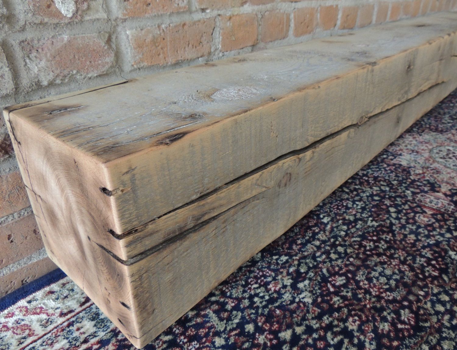 Reclaimed Wood Fireplace Mantel 66 x 8 x 8 Reclaimed Wood 26cd0d553bf049ce711ba909c00fe467