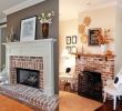 Red Brick Fireplace Makeover Lovely Exposed Brick Fireplace Almond Home In 2019
