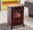 Red Electric Fireplace New Hom 16” 1500 Watt Free Standing Electric Wood Stove