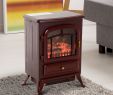 Red Electric Fireplace New Hom 16” 1500 Watt Free Standing Electric Wood Stove